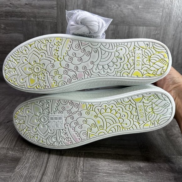 Skechers Bobs B Extra Cute Women's size 9.5 White Canvas Shoes - Picture 6 of 8
